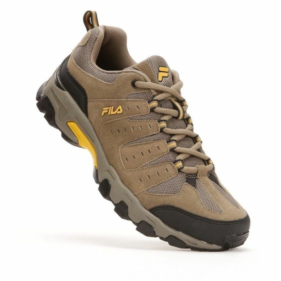 Men's FILA Travail Trail Running Shoes Brown Gold Men's FILA Travail Trail Running Shoes Brown Gold